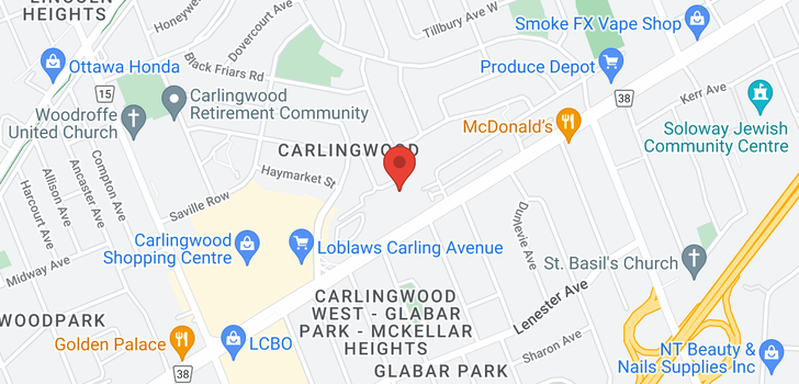 map of 2019 CARLING AVENUE UNIT#404